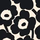 Marimekko Unikko musta lautasliina 20kpl/33cm