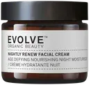 Evolve Organic Beauty Nightly Renew Facial Cream Uudistava Yövoide 60 ml