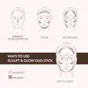 MOIRA Sculpt & Glow Duo Stick varjostus- ja korostuspuikko 6 g + 5,2 g