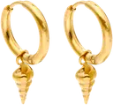 Edblad Tropic hoops spiral shell gold korvarenkaat