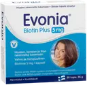 Evonia Biotin Plus 5 mg biotiini-vitamiinikapseli 60 kaps