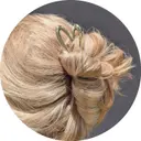 Titania kultainen hiusneula sydämellä