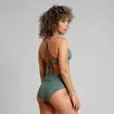 Dedicated Alva Leaf Green bikiniyläosa