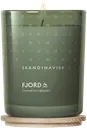 Skandinavisk FJORD Tuoksukynttilä puukannella 200g, vaaleanvihreä