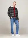 Tommy Jeans Tjm check sherpa overshirt ext fleecetakki