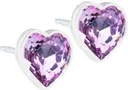 Blomdahl Heart Light Amethyst korvakorut 6 mm