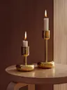 Iittala kynttiläjalka Nappula 107mm messinki