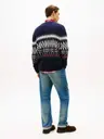 Tommy Hilfiger Placed fairisle wool blend neule