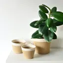 Mia Mélange Puuvillaruukku L 23x20cm valkoinen