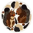 Marimekko Oiva / Kurre lautanen 20 cm