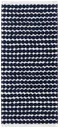 Marimekko Räsymatto Kylpypyyhe 70x150cm tummansininen/valkoinen