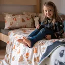 Pentik Metsänväki pussilakanasetti 85x125 cm vaaleanruskea