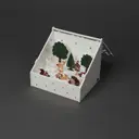 Konstsmide LED-valokoriste 3285-210 eläinsiluetit puisessa laatikossa