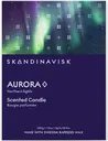 Skandinavisk Aurora tuoksukynttilä puukannella 200g