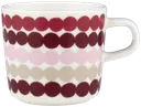 Marimekko Räsymatto Kahvikuppi 2dl tummanpunainen/ monivärinen