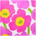 Marimekko Unikko pinkki lautasliina 20kpl/24cm