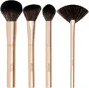 WE CARE ICON. Golden Face & Cheek Brush Set kasvomeikkisivellin 4kpl