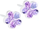 Blomdahl Flower Violet korvakorut 6 mm