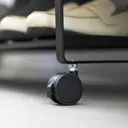 Yamazaki kenkäteline pyörillä Tower musta