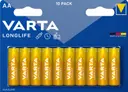 Varta Longlife 10xAA LR6 alkaliparisto