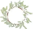 Marjakranssi halkaisija 22 cm huurre vihreä/valkoinen