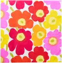 Marimekko Mini Unikko pinkkikeltainen lautasliina 20kpl/24cm