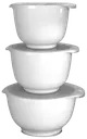 Rosti Margrethe 6 osainen kulhosetti kansilla 1,5 ja 2 ja 3 l, valkoinen