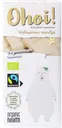 Ohoi! -vegesuklaa Valkoinen vanilja, luomu, Reilu Kauppa 80 g