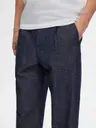 SELECTED HOMME Slh180-relaxed crop ron linen housut