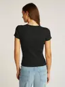 Tommy Jeans Tjw slim button rib c-neck ss t-paita