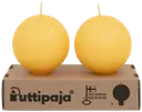 Puttipaja kantapallokynttilä 2kpl keltainen