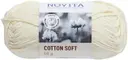 Novita Cotton Soft 50g luonnonvalkoinen 010