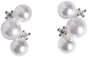 Cailap Hopeakorvakorut helmillä ja kristallikivillä
