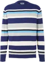 dark blue multicolor stripe