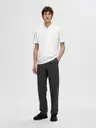 SELECTED HOMME Slhfave zip ss polo pikee