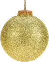 Biomuovi pallo 85mm kulta bioglitteri hamppunaru
