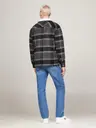 Tommy Jeans Tjm check sherpa overshirt ext fleecetakki