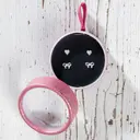 Cailap Hopeakorvakorusetti 2 paria, sydän ja rusetti