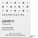 Skandinavisk LEMPI Tuoksukynttilä puukannella 65g, valkoinen
