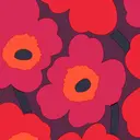 Marimekko Unikko punalila lautasliina 20kpl/24cm