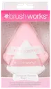 Brushworks Triangular Powder Puff Duo kolmionmallinen puuterivippa