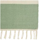 Anno Nuppu puuvillamatto 80x200cm utuinen vihreä/luonnonvalkoinen