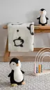 Pentik Pingviini torkkupeitto 60x90 cm musta