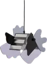 Innolux Perhonen riippuvalaisin, musta & tummat siivekkeet