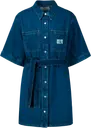 CK Jeans Boxy Belted Shirt Dress farkkukankainen paitamekko