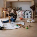 Pentik Metsänväki pussilakanasetti 120x160 cm vaaleanruskea