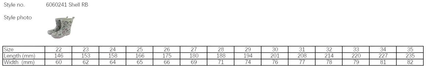 Ciraf lasten kumisaappaat Shell RB - Light green/pink - 6
