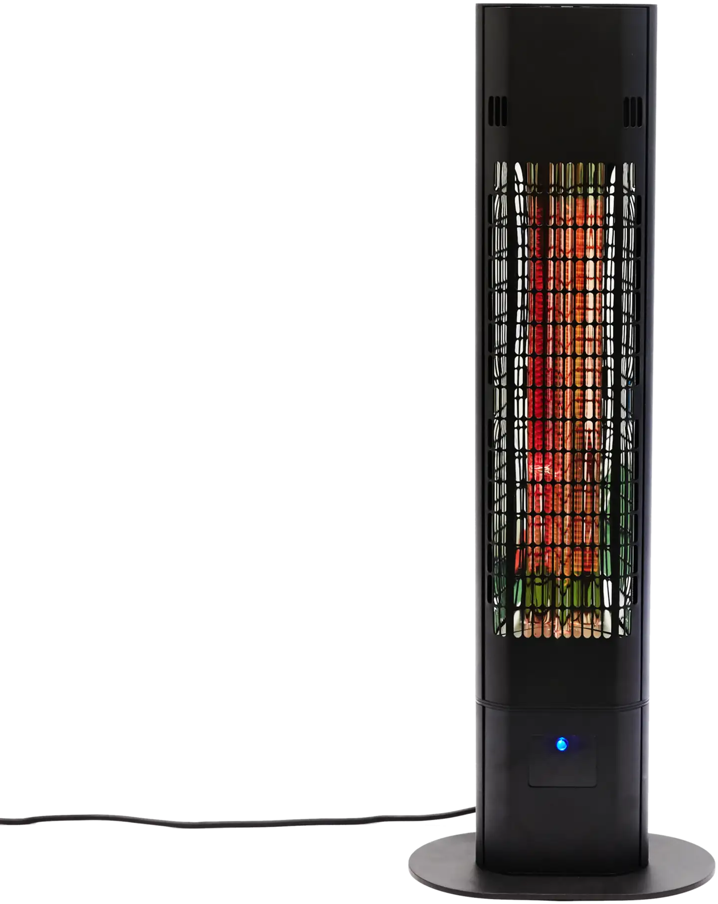 HORTUS Terassilämmitin 1800W lattiamalli, kaukosäädin, soft touch, musta - 1