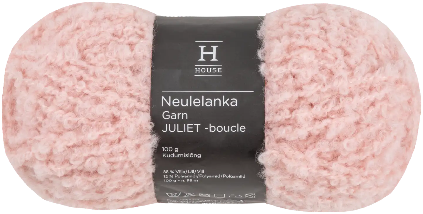 House neulelanka boucle Juliet 100 g Powder pink 13422