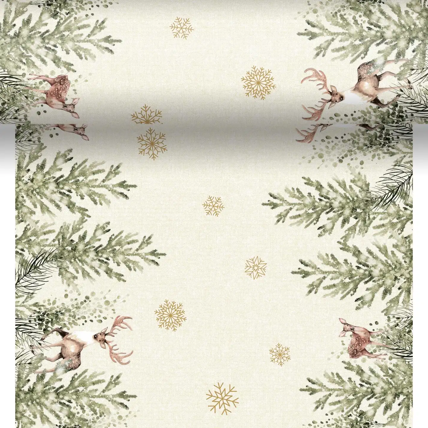 DUNI Bio Dunicel® 0,4  x  4,8m Elegant Deer perforoitu poikkiliina